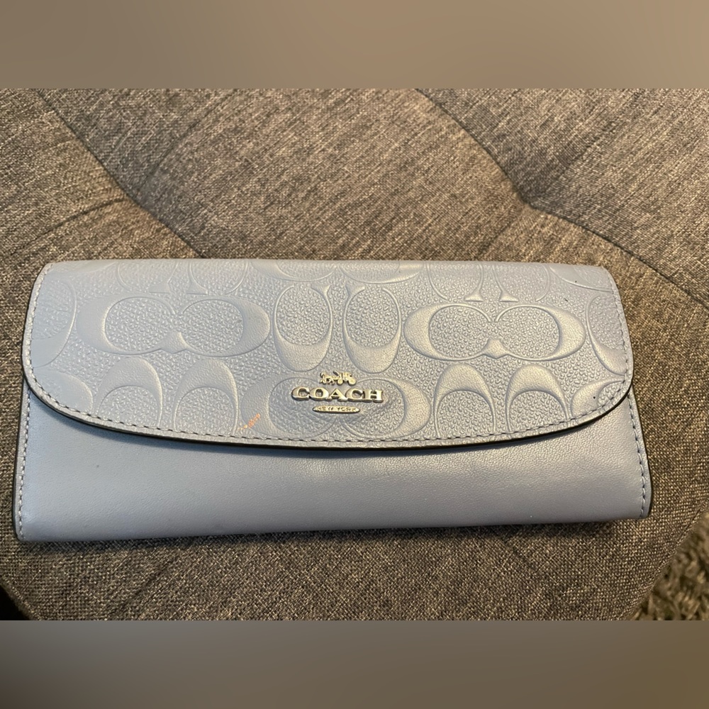Blue Coach Wallet